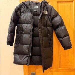 The North Face Black Boys’ & Girls’ Nuptse Long Parka
